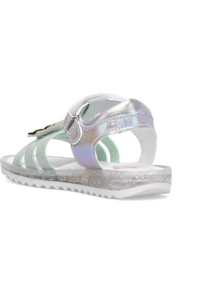 Elit ŞA-P-034-25Y Patik Kız Çocuk Düz Sandalet Gümüş fırsatları