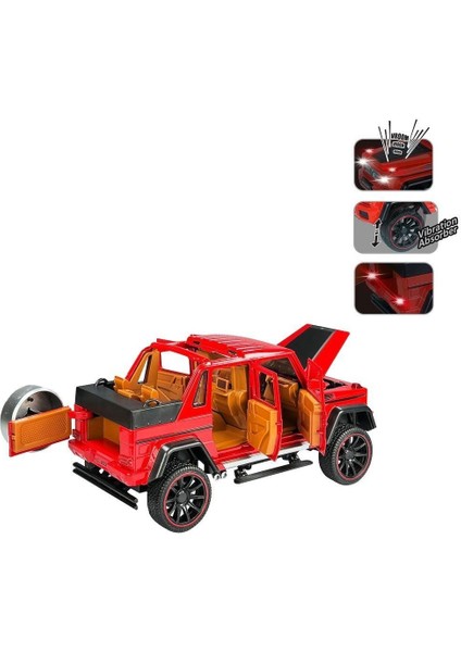 HCL-902A Sesli ve Işıklı Çek Bırak Jeep 1:22