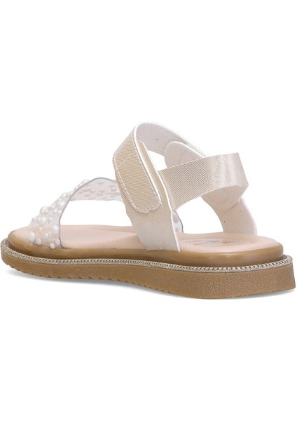 Elit ŞA-F-036-25Y Filet Kız Çocuk Düz Sandalet Gümüş fırsatları