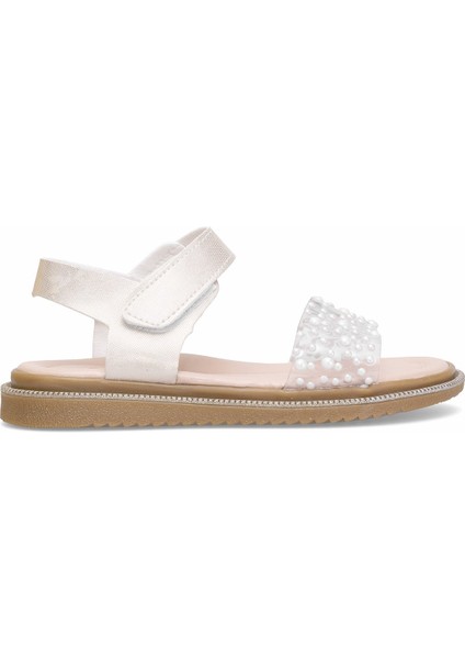 Elit ŞA-P-036-25Y Patik Kız Çocuk Düz Sandalet Gümüş