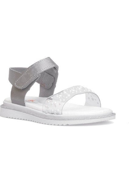 Elit ŞA-F-036-25Y Filet Kız Çocuk Düz Sandalet Gümüş fiyatları