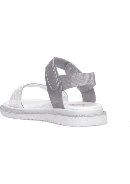 Elit ŞA-F-036-25Y Filet Kız Çocuk Düz Sandalet Gümüş fırsatları