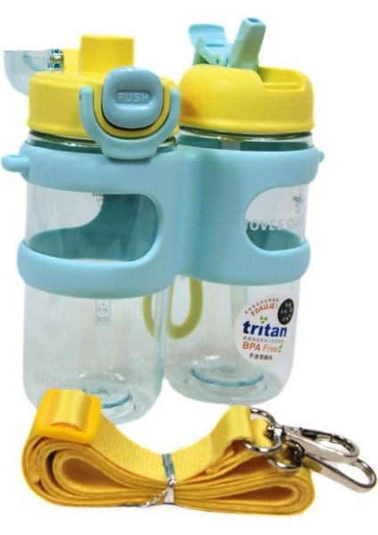 Su Matarası 2 Bölmeli Tritan Mavi 900ml fiyatları