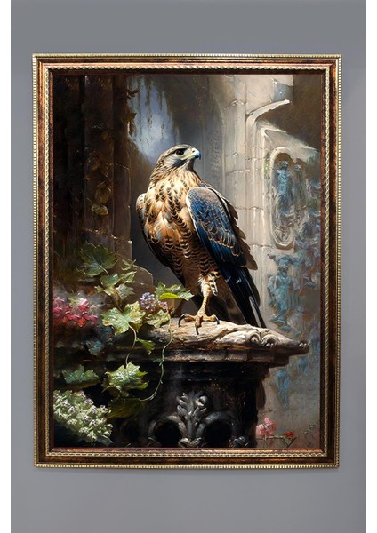 Dekoratif Modern Desenli Çerçeveli Duvar Tablosu 50X70CM RÜYA06
