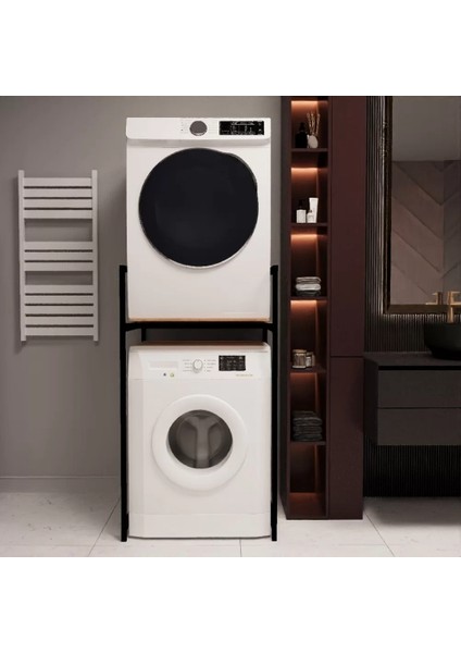 Banyo Rafı Çamaşır ve Kurutma Makinesi Dolabı Çam 1623