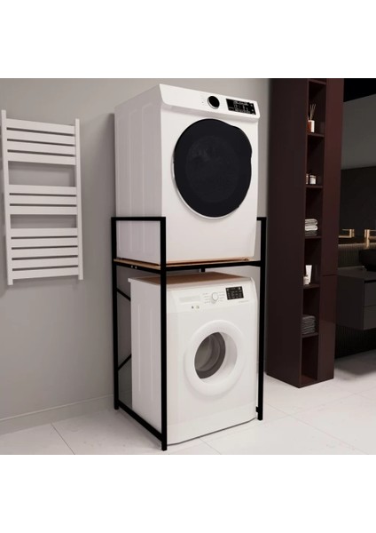 Banyo Rafı Çamaşır ve Kurutma Makinesi Dolabı Çam 1623