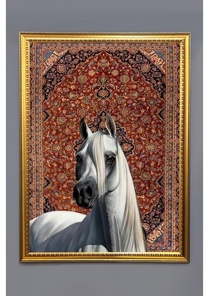 Dekoratif Modern Desenli Çerçeveli Duvar Tablosu 50X70CM RÜYA02