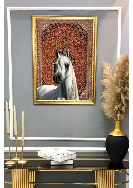 Dekoratif Modern Desenli Çerçeveli Duvar Tablosu 50X70CM RÜYA02