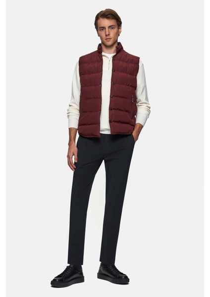 Slim Fit Bordo Düz Yelek Mont fırsatları