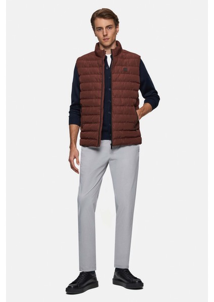 Slim Fit Kiremit Düz Yelek Mont indirimleri