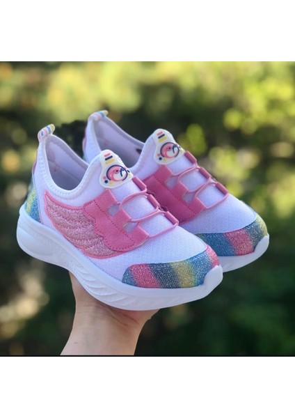Pandalina Kız Çocuk Ortopedik Spor Ayakkabı Hologram Desenli Phylon (Hafif) Sneaker fiyatları