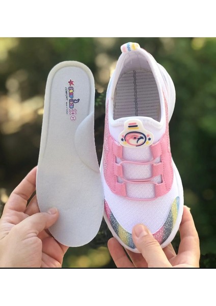 Pandalina Kız Çocuk Ortopedik Spor Ayakkabı Hologram Desenli Phylon (Hafif) Sneaker modelleri