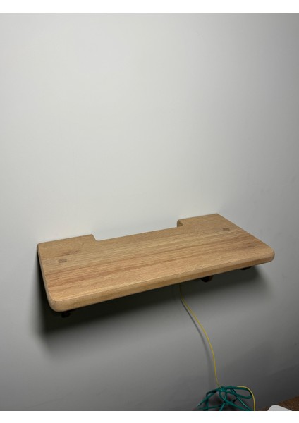 Dekoratif Priz Üstü Raf, Tekli Modem Rafı