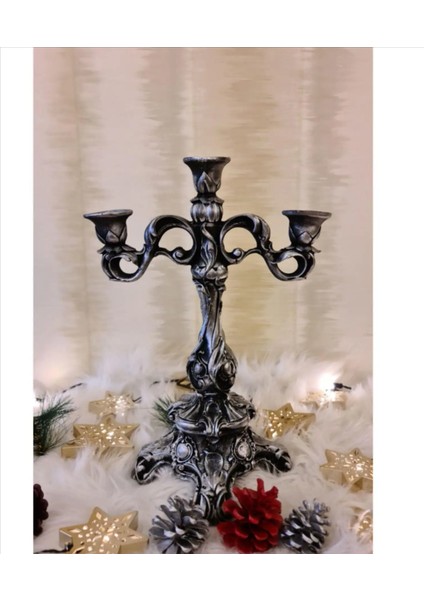 Büyük Polyester Şamdan 36 cm
