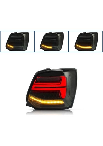 Vw Polo 6r 2012-2017 Q2 Dizayn Füme LED Stop