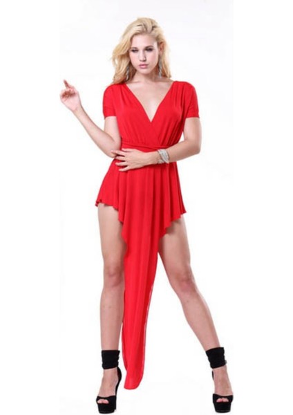 TP101135 Önü Arkası Uzun Elbise