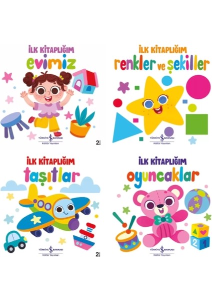 Ilk Kitaplığım Oyuncaklar + Taşıtlar + Evimiz + Renkler ve Şekiller