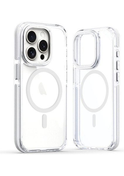 Apple iPhone 14 Pro Max Kılıf Manyetik Şarj Özellikli Px Acrylic Hybrid Tpu Kapak