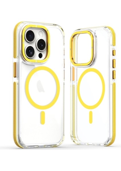 Apple iPhone 15 Pro Max Kılıf Manyetik Şarj Özellikli Px Acrylic Hybrid Tpu Kapak