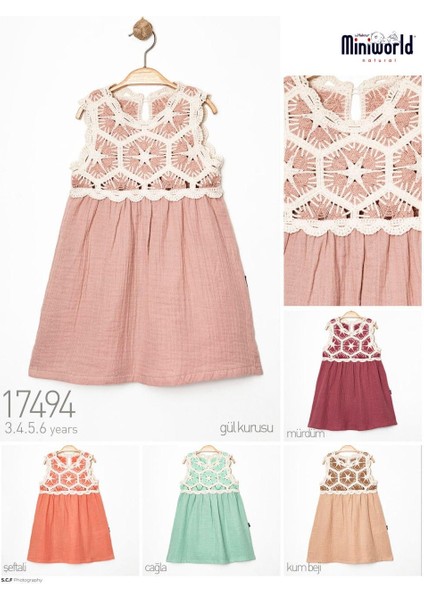 Müslin Elbise 3 - 6 Yaş Grubu 17494
