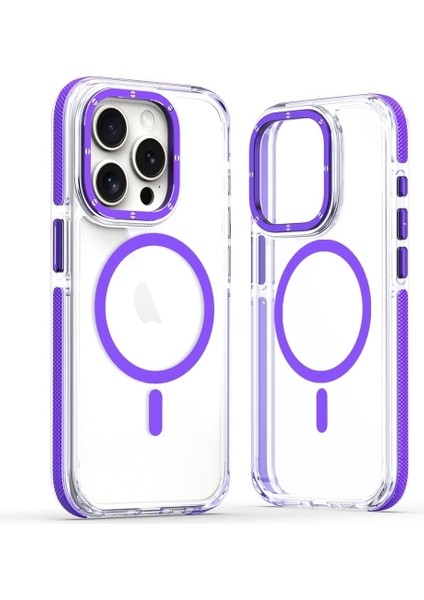 Apple iPhone 13 Pro Kılıf Manyetik Şarj Özellikli Px Acrylic Hybrid Tpu Kapak