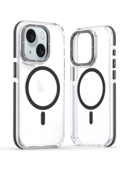 Apple iPhone 13 Kılıf Manyetik Şarj Özellikli Px Acrylic Hybrid Tpu Kapak