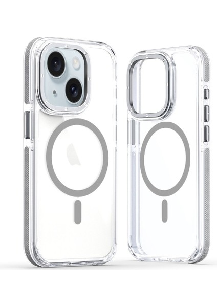 Apple iPhone 13 Kılıf Manyetik Şarj Özellikli Px Acrylic Hybrid Tpu Kapak