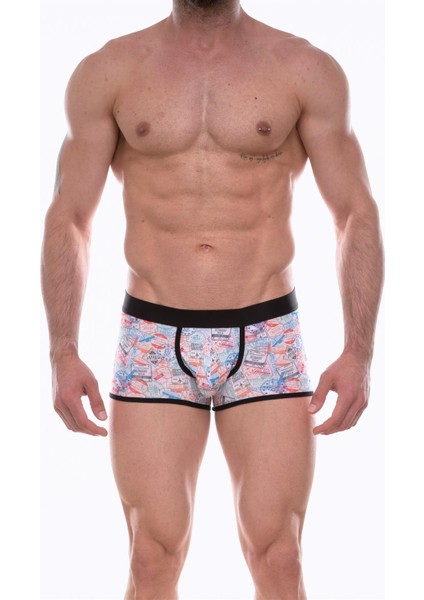 Erkek Desenli Boxer