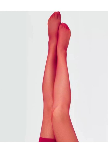 Kadın Kırmızı Düz Jartiyer Çorabı TG270433 fırsatları