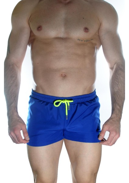 Erkek Mavi Mini Mayo Short
