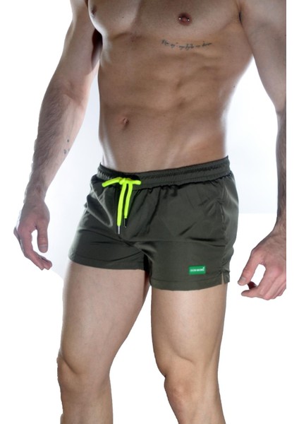 Erkek Yeşil Mini Mayo Short