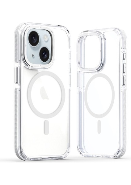 Apple iPhone 13 Kılıf Manyetik Şarj Özellikli Px Acrylic Hybrid Tpu Kapak