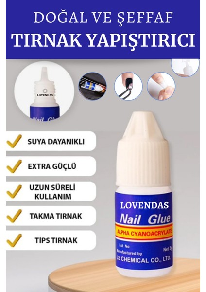 Takma Tırnak Yapıştırıcı Suya Dayanaklı