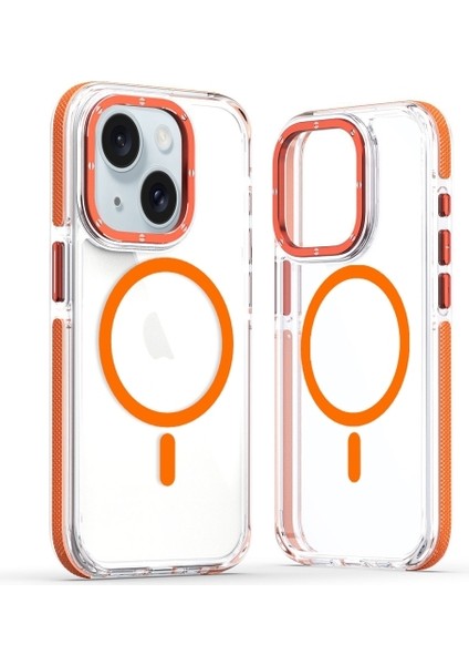 Apple iPhone 13 Kılıf Manyetik Şarj Özellikli Px Acrylic Hybrid Tpu Kapak