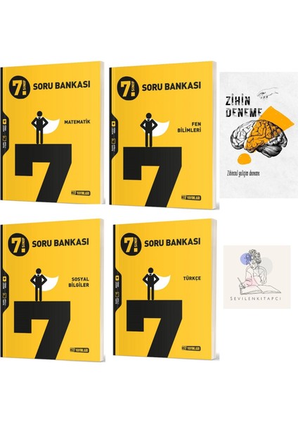 7.sınıf M-F-T-S 4 Kitap Soru Bankası+Zihin Deneme+SSSK702