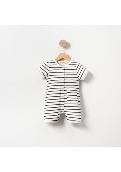 Necix's Çizgili Unisex Bebek Tulum