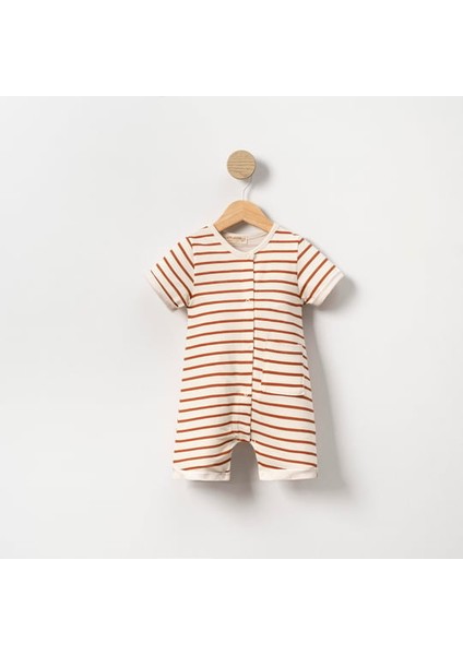 Necix's Çizgili Unisex Bebek Tulum