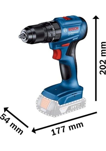Professional Gsb 185-LI Akülü Darbeli Matkap (Akü ve Şarj Hariç) - 06019K3103 fiyatları