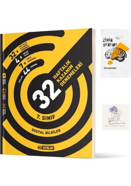 7.sınıf Sosyal 32 Hafta Denemeleri+Zihin Deneme+SSSK256