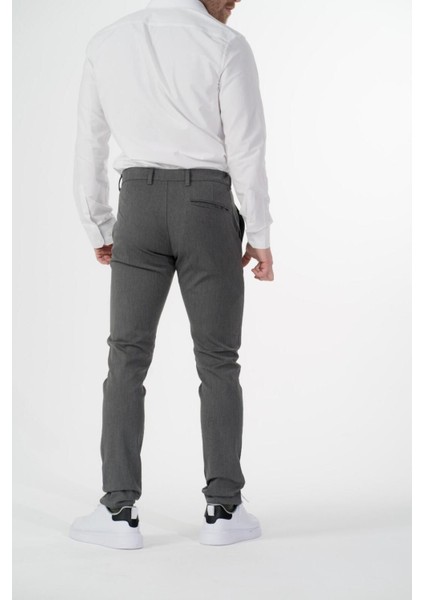 Esnek Kumaş Slim Fit Chino Erkek Pantolon Antrasit fiyatları