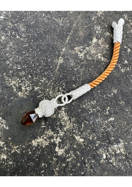 Gümüş Kazaziye Renkli Zirkon Taş Modelli Tekli Kısa Tesbih Püskülü, Küçük Boy Tespihler Için Uygun modelleri