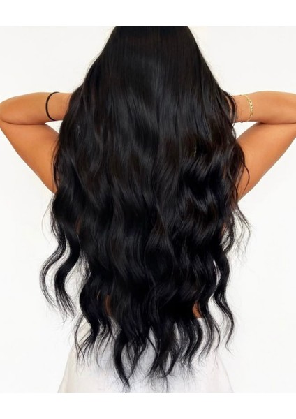 Hairpim Jakarta (0.8 Gr) Doğal Kestane 50 ADET70 cm Yeni Nesil Kaynak Saç HPDK356