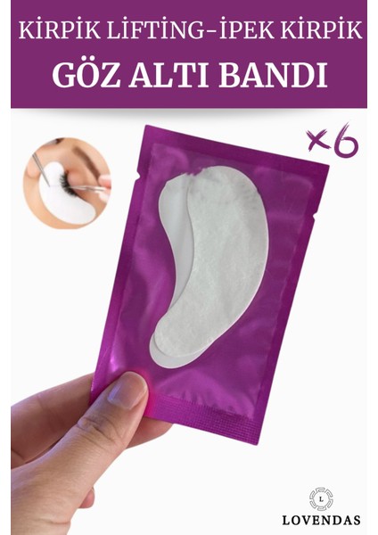 Göz Altı Bandı Kirpik Lifting 6 Adet