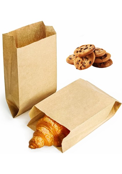 Körüklü Kraft Kese Kağıdı, Çizgili Şamua Kağıt Poşet, Hediye Ambalaj Poşeti, 1000 Adet, 15X32 cm fırsatları