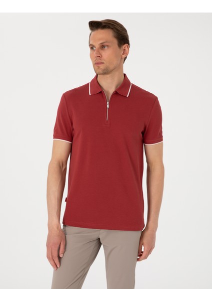 Erkek Nar Slim Fit Polo Yaka Tişört 50307516-VR239