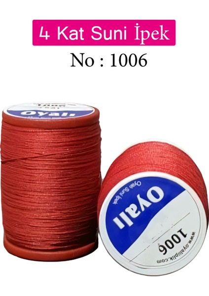 4 Kat Suni Ipek Iplik Iğne Oyası Boncuk Ipi Tığ Oyası NO:1006