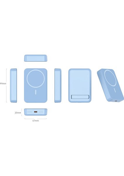 NT-PW32 15W + 20W Pd 10000 Mah Magsafe Powerbank (Mavi) fiyatları
