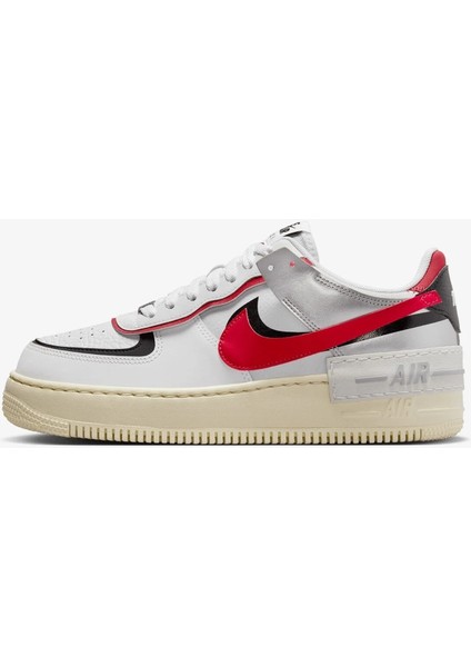 Air Force 1 Shadow Sneaker Günlük Spor Ayakkabı Beyaz Kırmızı fiyatları