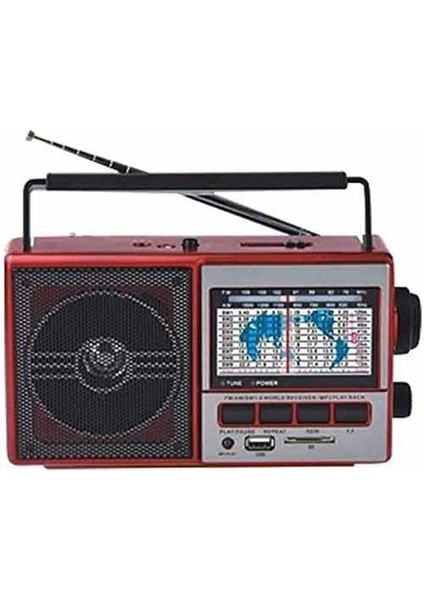 Vintage USB Şarjlı Radyo Bluetooth & Mp3 & Tf Card