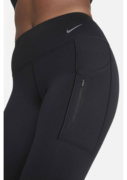 Trainng Go Dri Fit Infinalock Full Length 6 Cepli Toparlayıcı Reflektörlü Antrenman Taytı Siyah